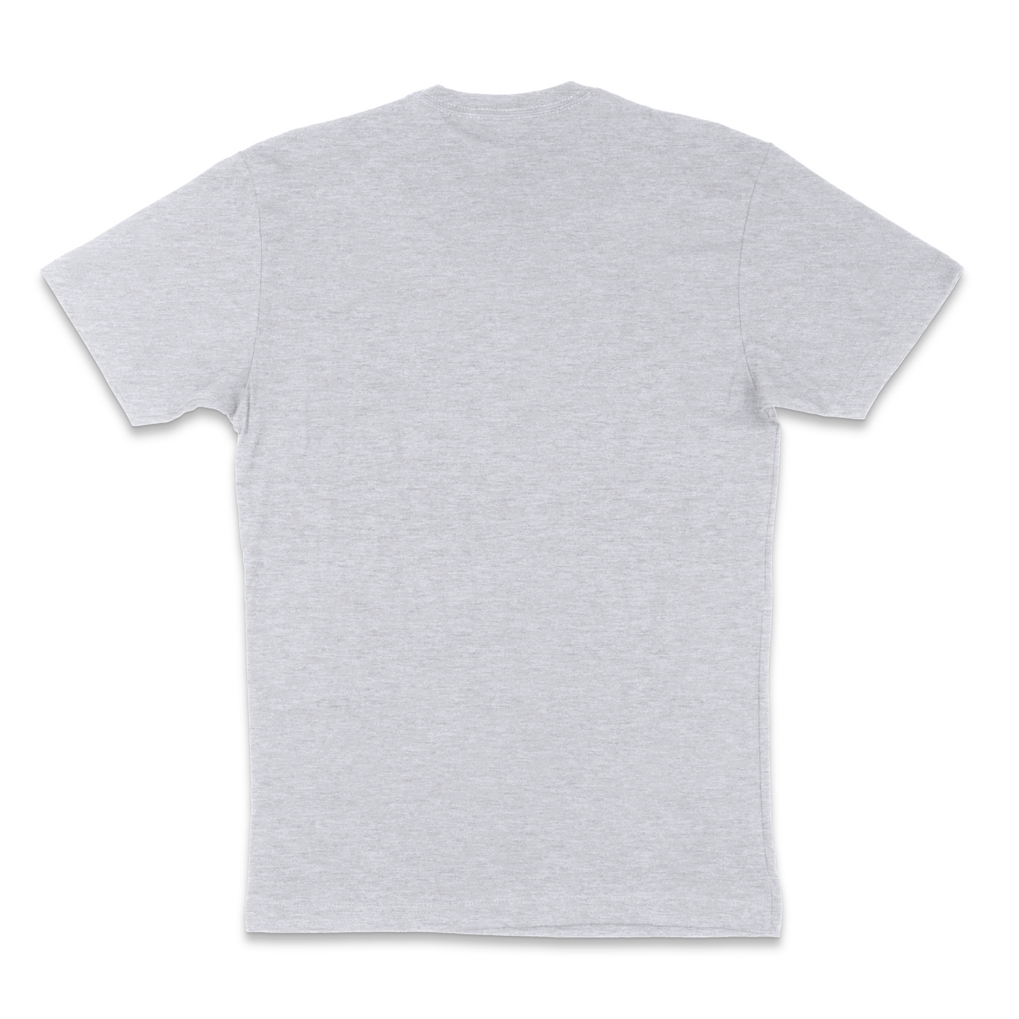 Next Level Fitted Crew Tee - Heather Grey