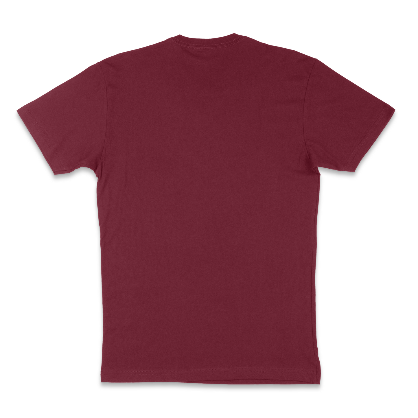 Next Level Fitted Crew Tee - Maroon