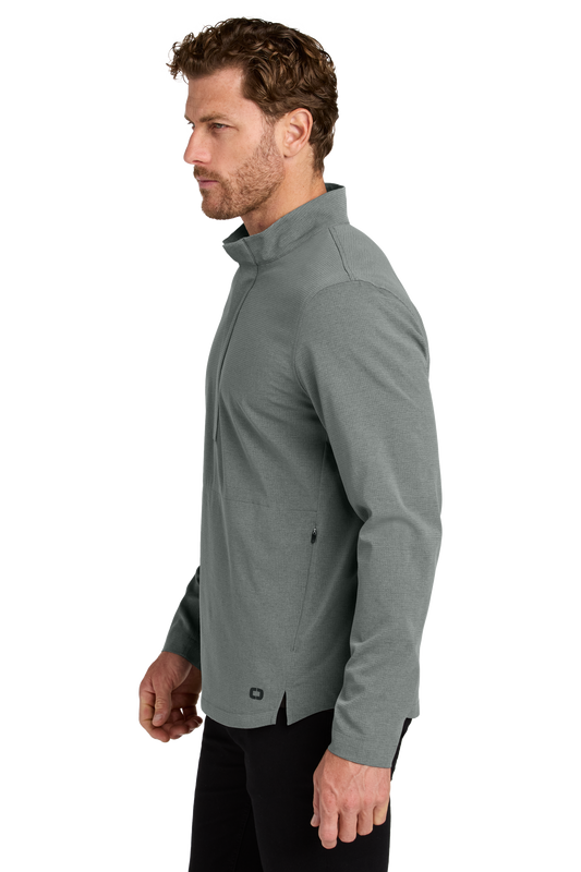 OGIO® Aspect 12-Zip Pullover - Rogue Grey