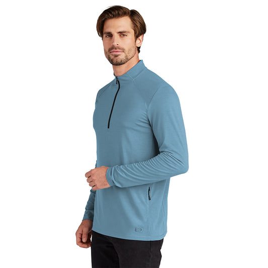 OGIO Motion 1/4 Zip - Blue Mist
