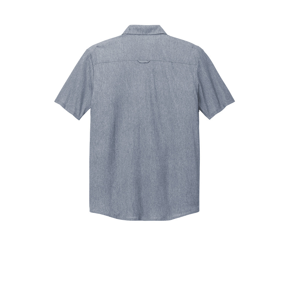 OGIO® Extend Short Sleeve Button-Up - Deep Blue Heather