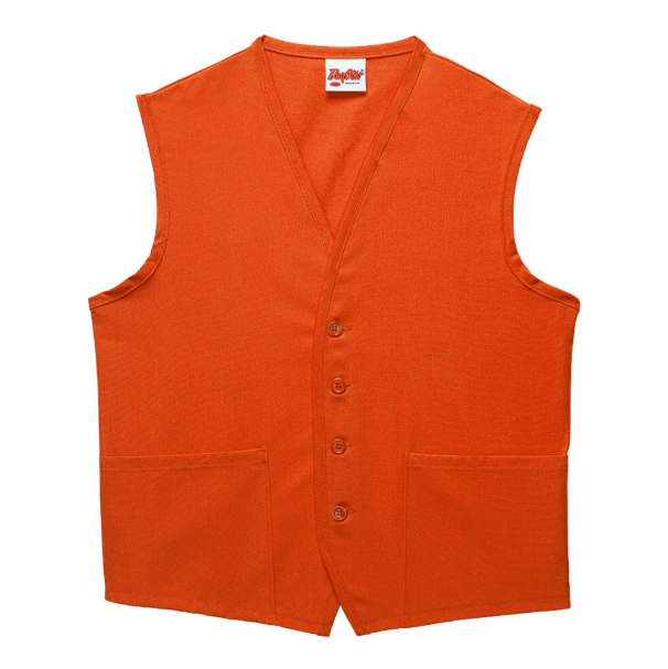 Deluxe Unisex Vest (two pockets) - Orange