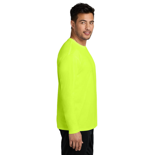 Port & Company® Long Sleeve Performance Tee - Neon Yellow