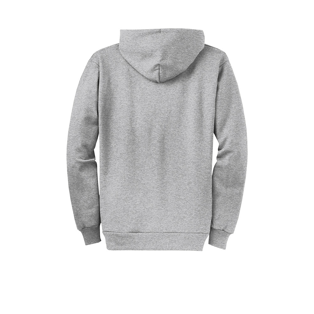 Port & Company® Core Fleece Full-Zip Hooded Sweatshirt - Ash