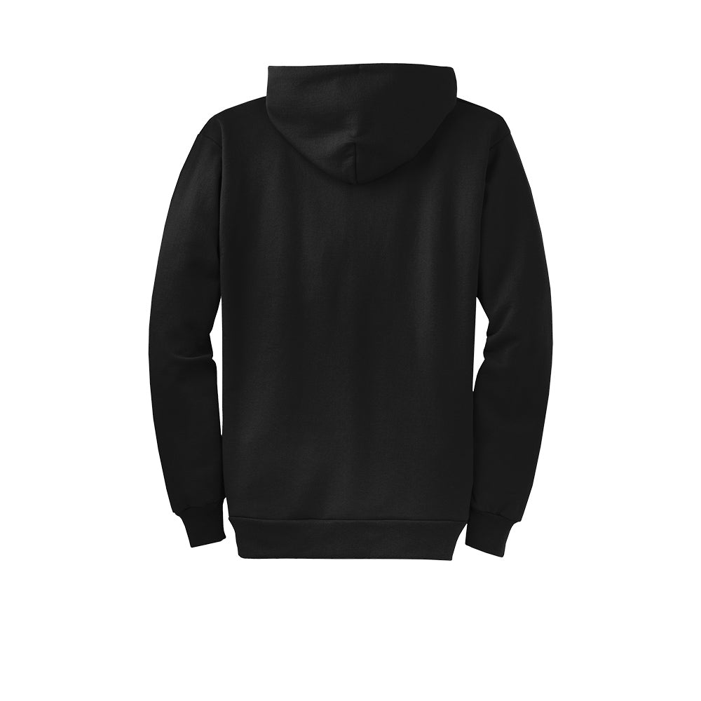 Port & Company® Core Fleece Full-Zip Hooded Sweatshirt - Jet Black
