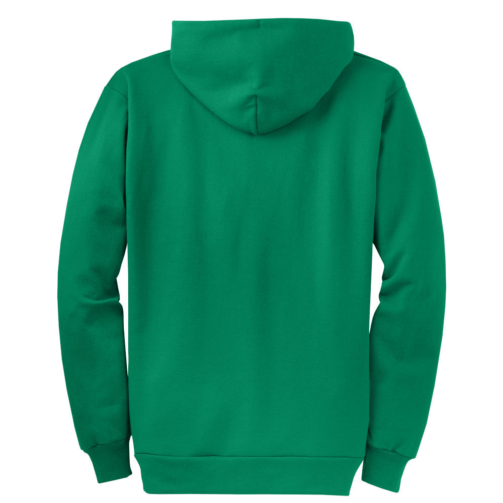 Port & Company® Core Fleece Full-Zip Hooded Sweatshirt - Kelly Green