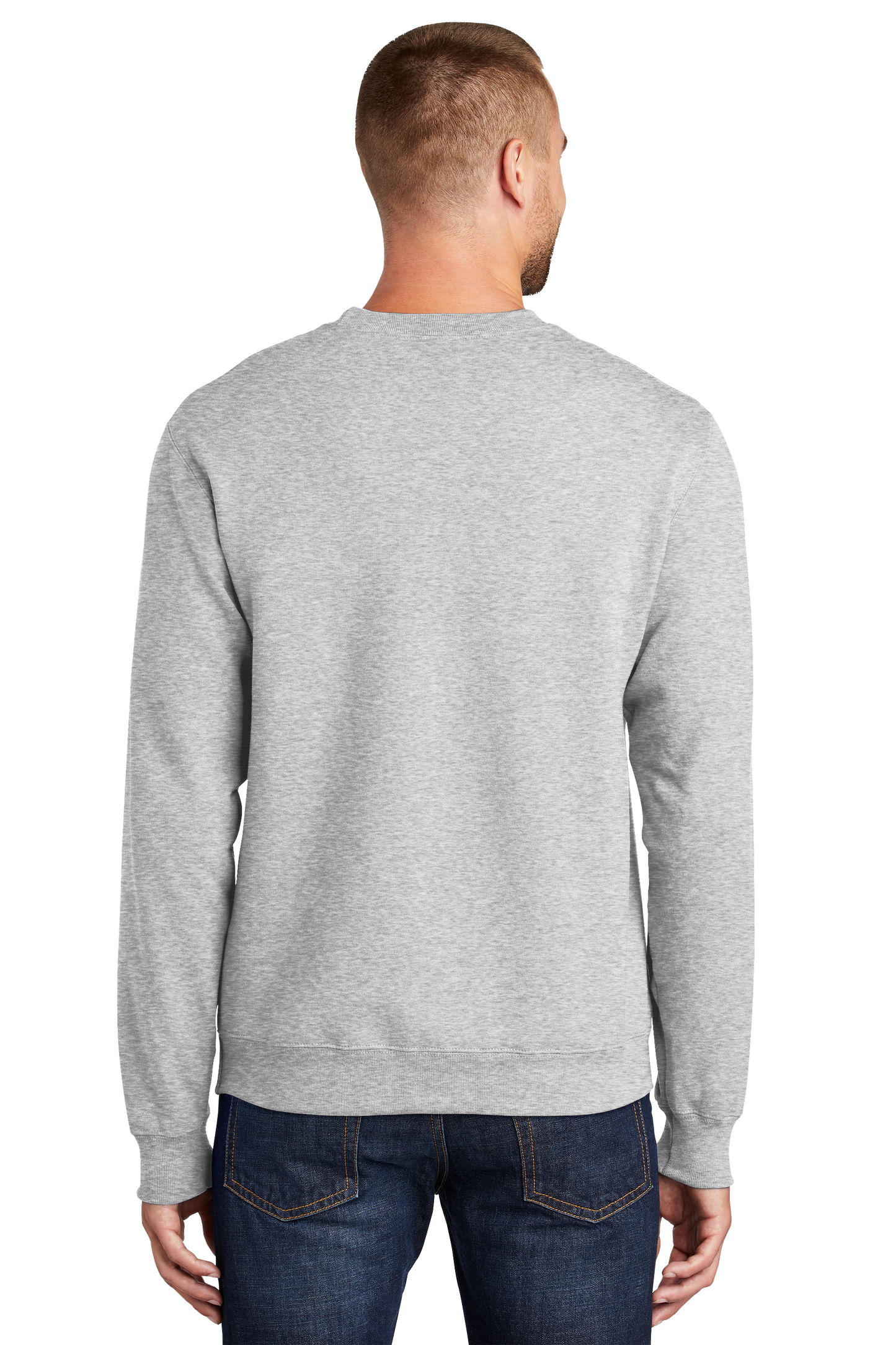 Port & Company® Essential Fleece Crewneck Sweatshirt - Ash