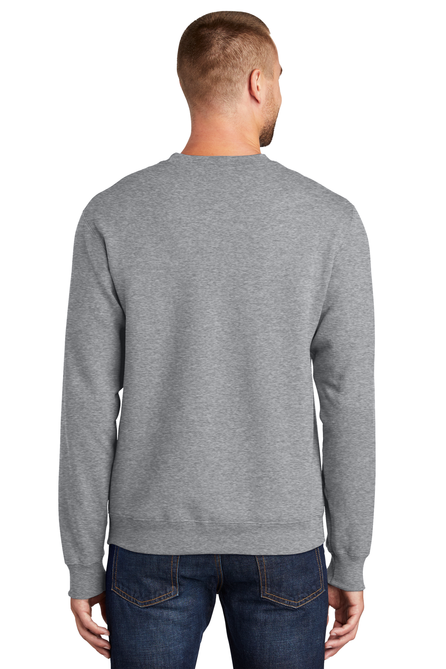 Port & Company® Essential Fleece Crewneck Sweatshirt - Athletic Heather