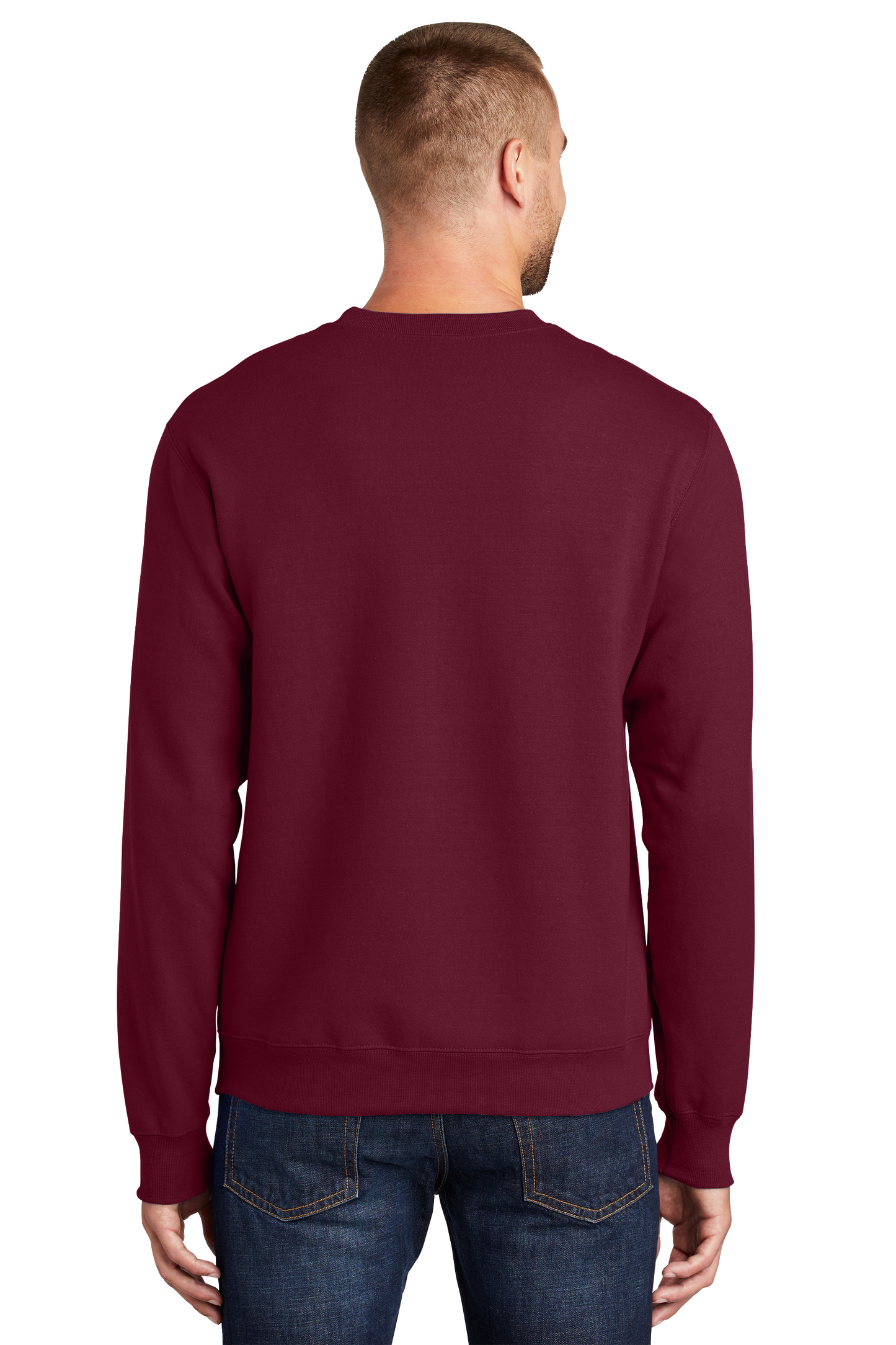 Port & Company® Essential Fleece Crewneck Sweatshirt - Cardinal