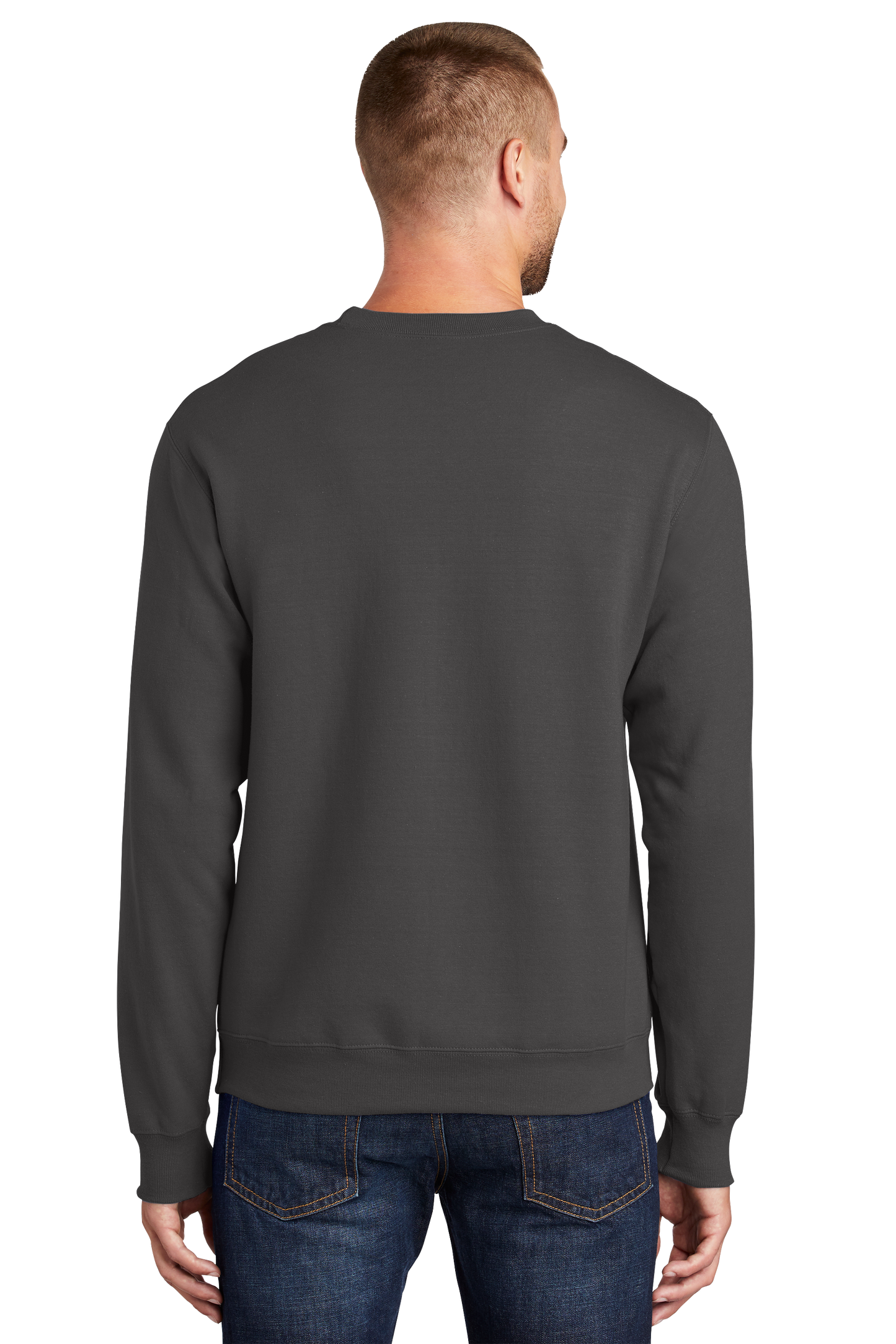 Port & Company® Essential Fleece Crewneck Sweatshirt - Charcoal