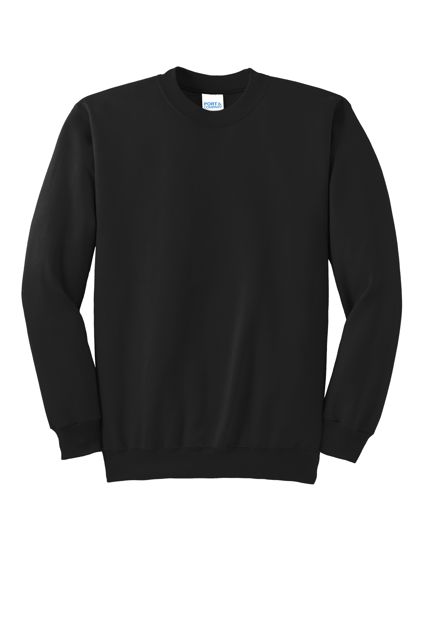 Port & Company® Essential Fleece Crewneck Sweatshirt - Jet Black