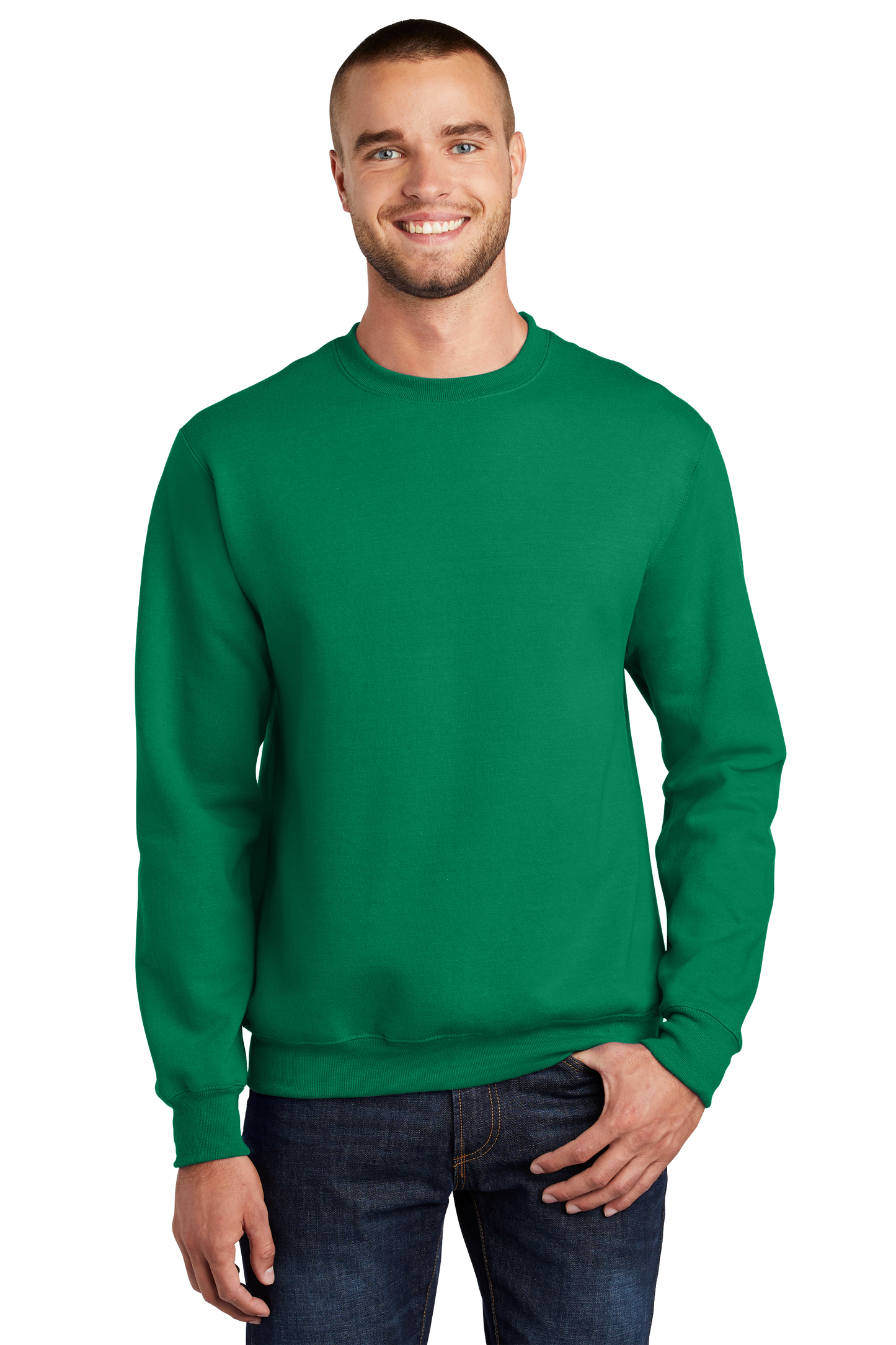 Port & Company® Essential Fleece Crewneck Sweatshirt - Kelly
