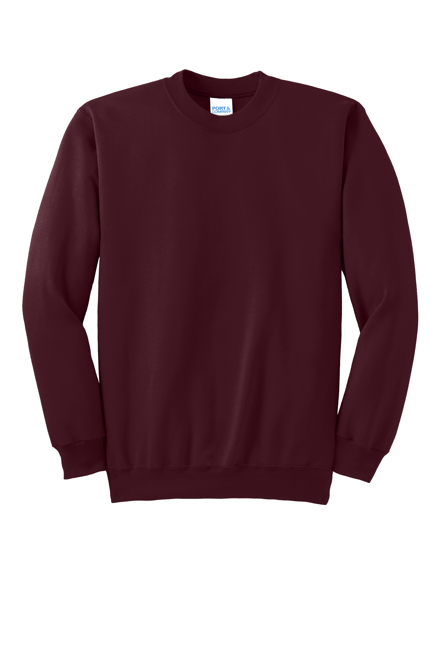 Port & Company® Essential Fleece Crewneck Sweatshirt - Maroon