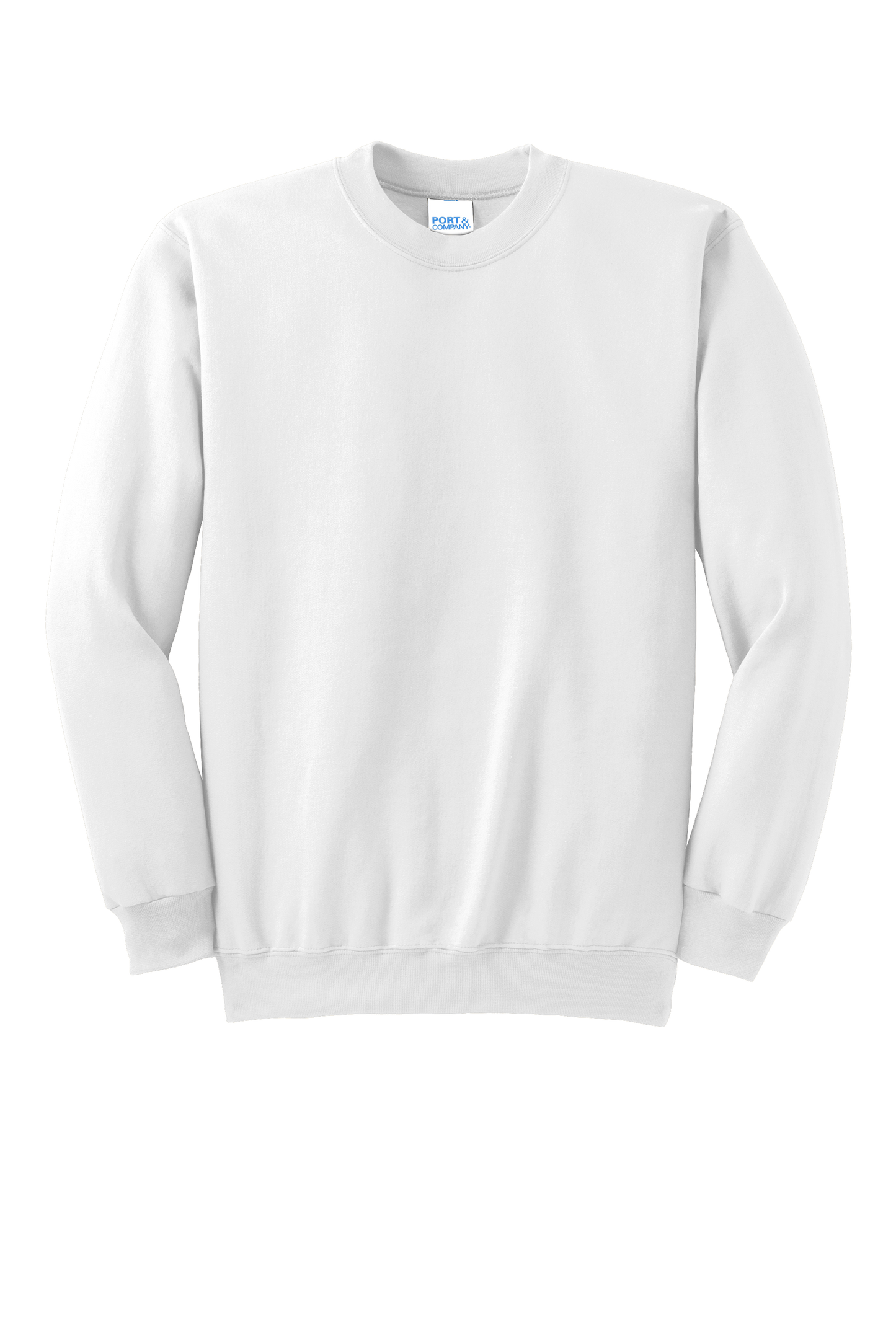 Port & Company® Essential Fleece Crewneck Sweatshirt - White