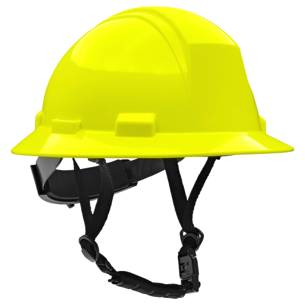 PIP 280-HP642R-CH Dynamic Kilimanjaro ANSI Type II Full Brim Hard Hat - 4-Point Ratchet Suspension - Yellow