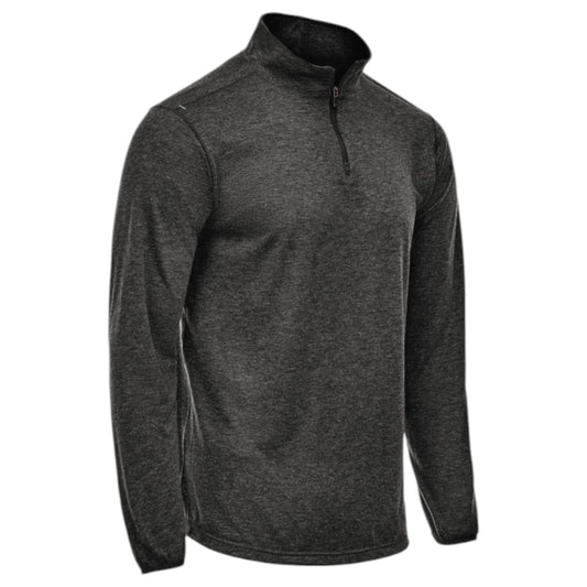 DICKIES ProTect Merino Blend Quarter Zip - Dark Charcoal Heather