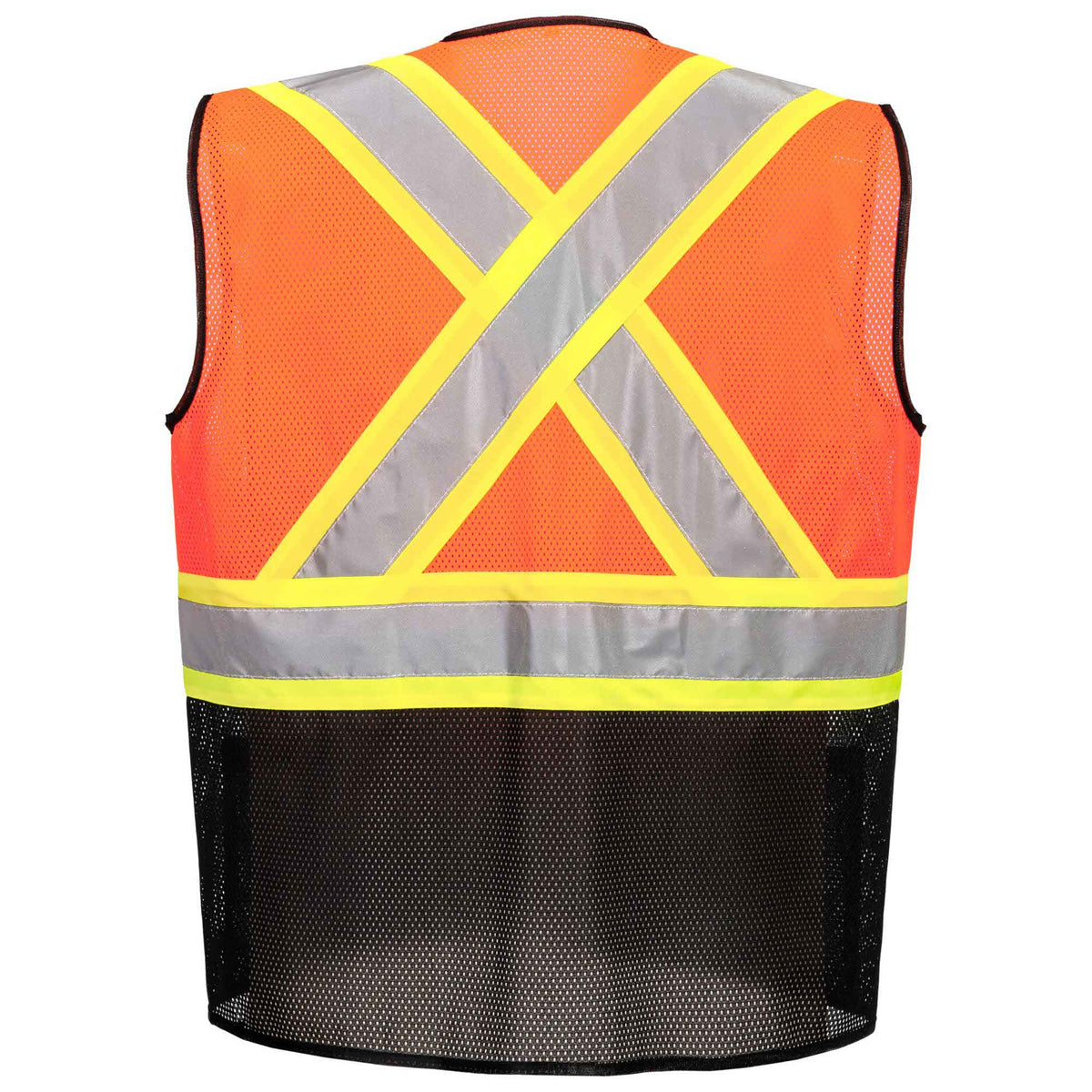 Portwest US395 Frisco Hi-Vis X Back Contrast Executive Vest - Orange