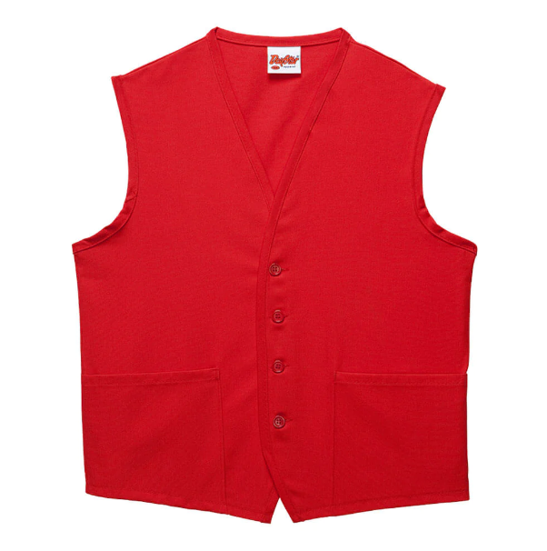 Deluxe Unisex Vest (two pockets) - Red