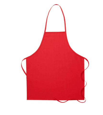 Deluxe Bib Apron (no pockets) - Red
