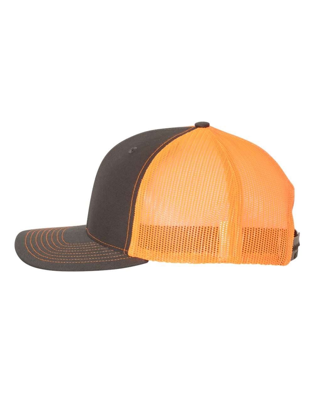 Richardson 112 Trucker Hat - Charcoal / Orange