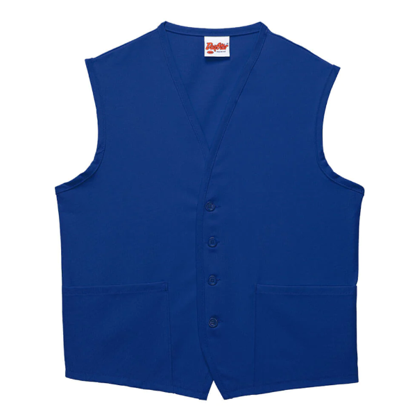 Two Pocket Unisex Vest - Royal Blue