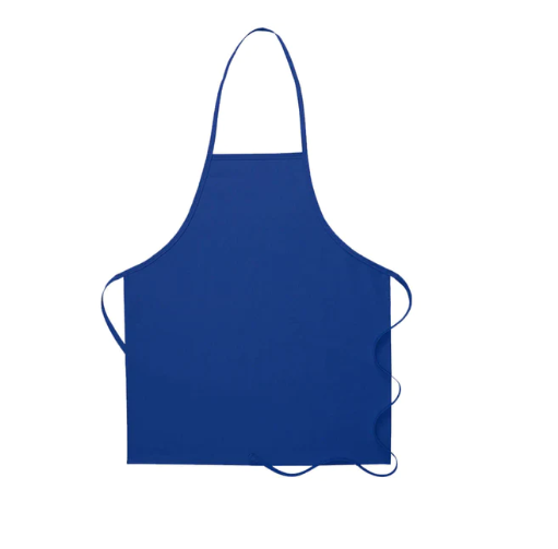 Deluxe Bib Apron (no pockets) - Royal Blue