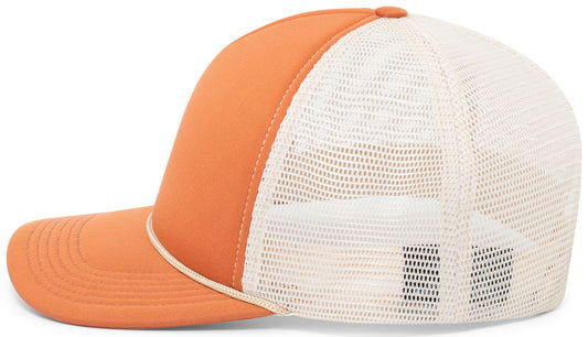 Pacific Headwear Foamie Fresh Trucker Cap - Rust/Khaki