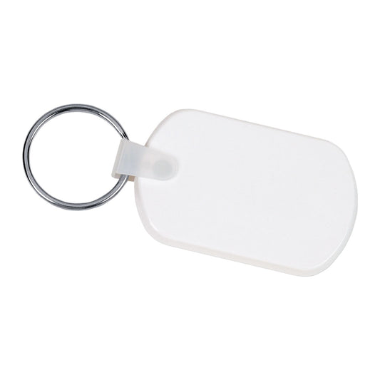 Rectangular Soft Key Tag - White