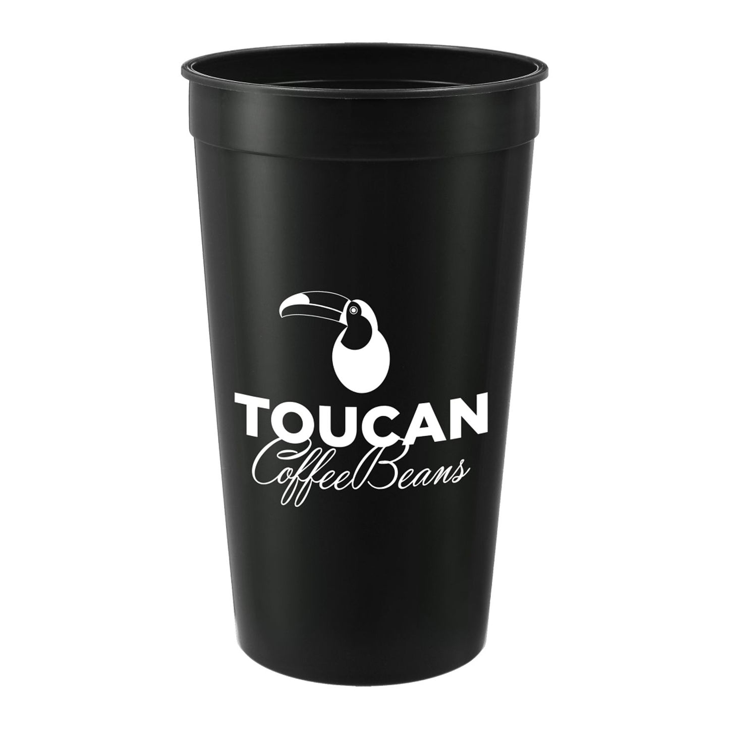 Solid 32oz Recycled Stadium Cup - Black