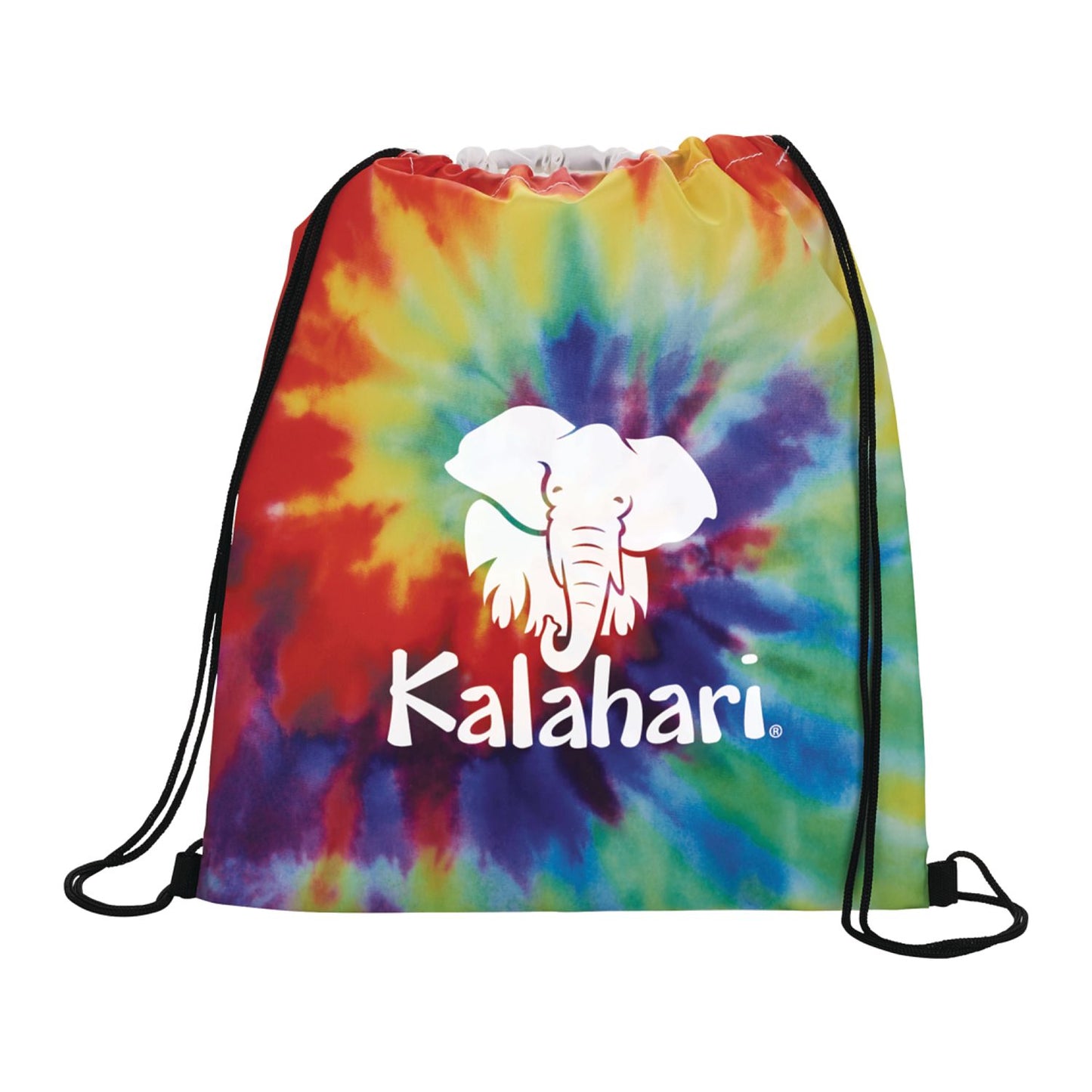 Tie Dye Drawstring Bag - Multi-Colored