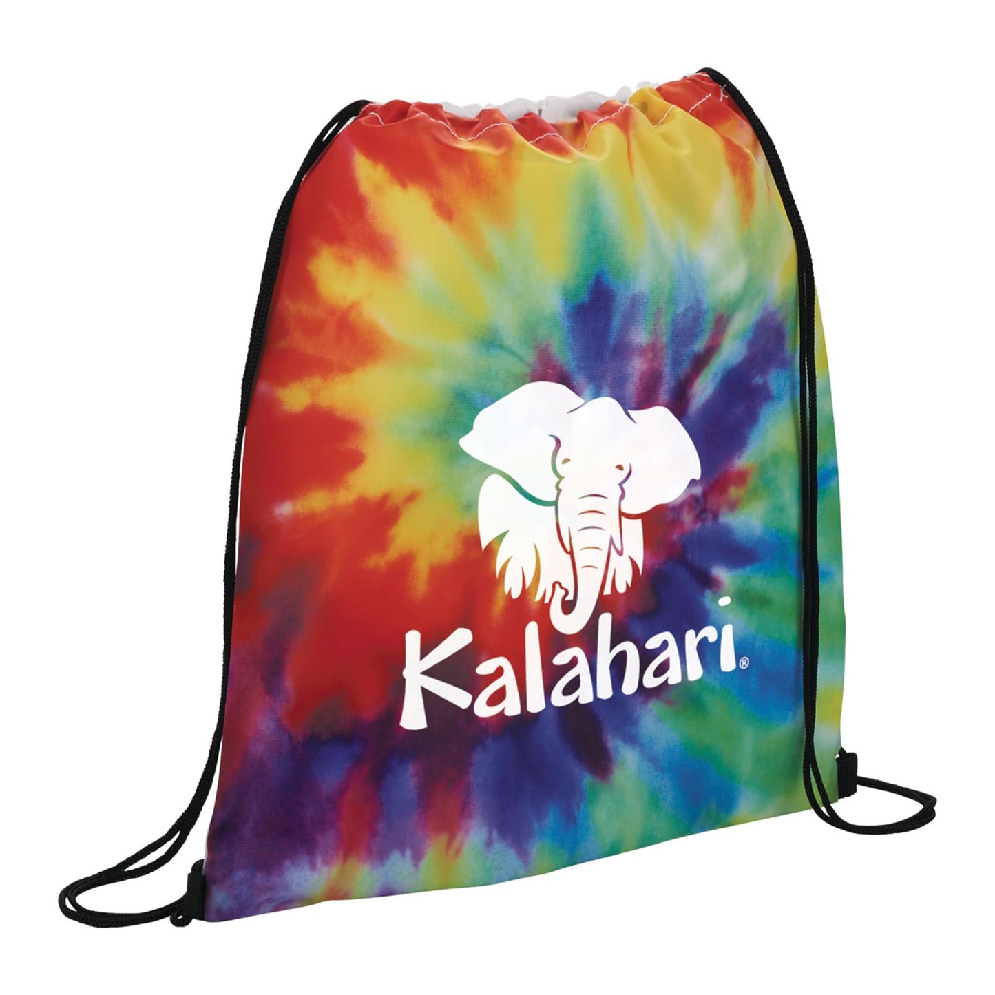 Tie Dye Drawstring Bag - Multi-Colored