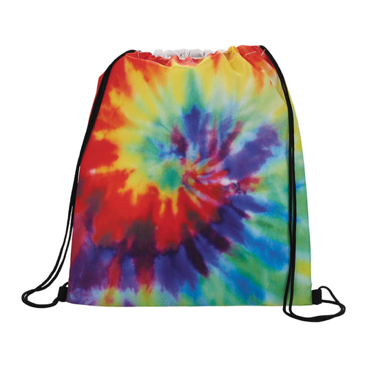 Tie Dye Drawstring Bag - Multi-Colored