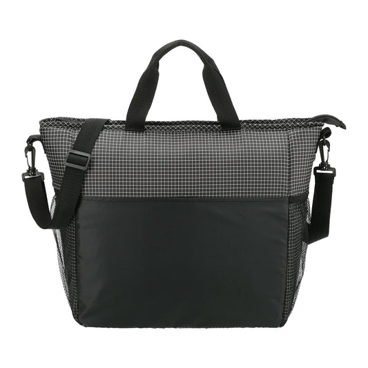 Grid Tote 24 Can Cooler - Black