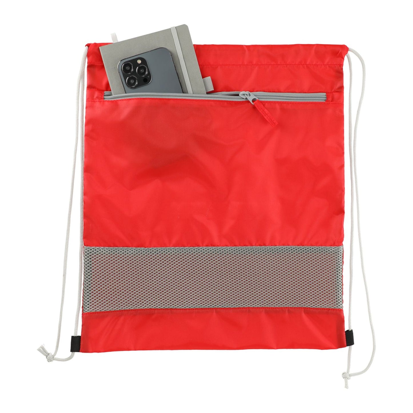 Sparks Recycled Drawstring Bag - Red