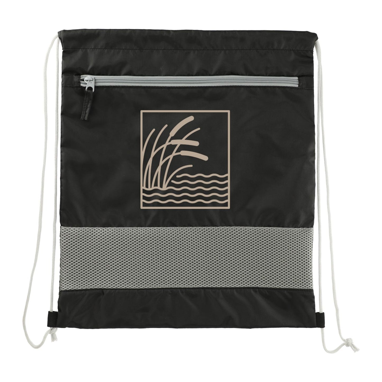 Sparks Recycled Drawstring Bag - Black