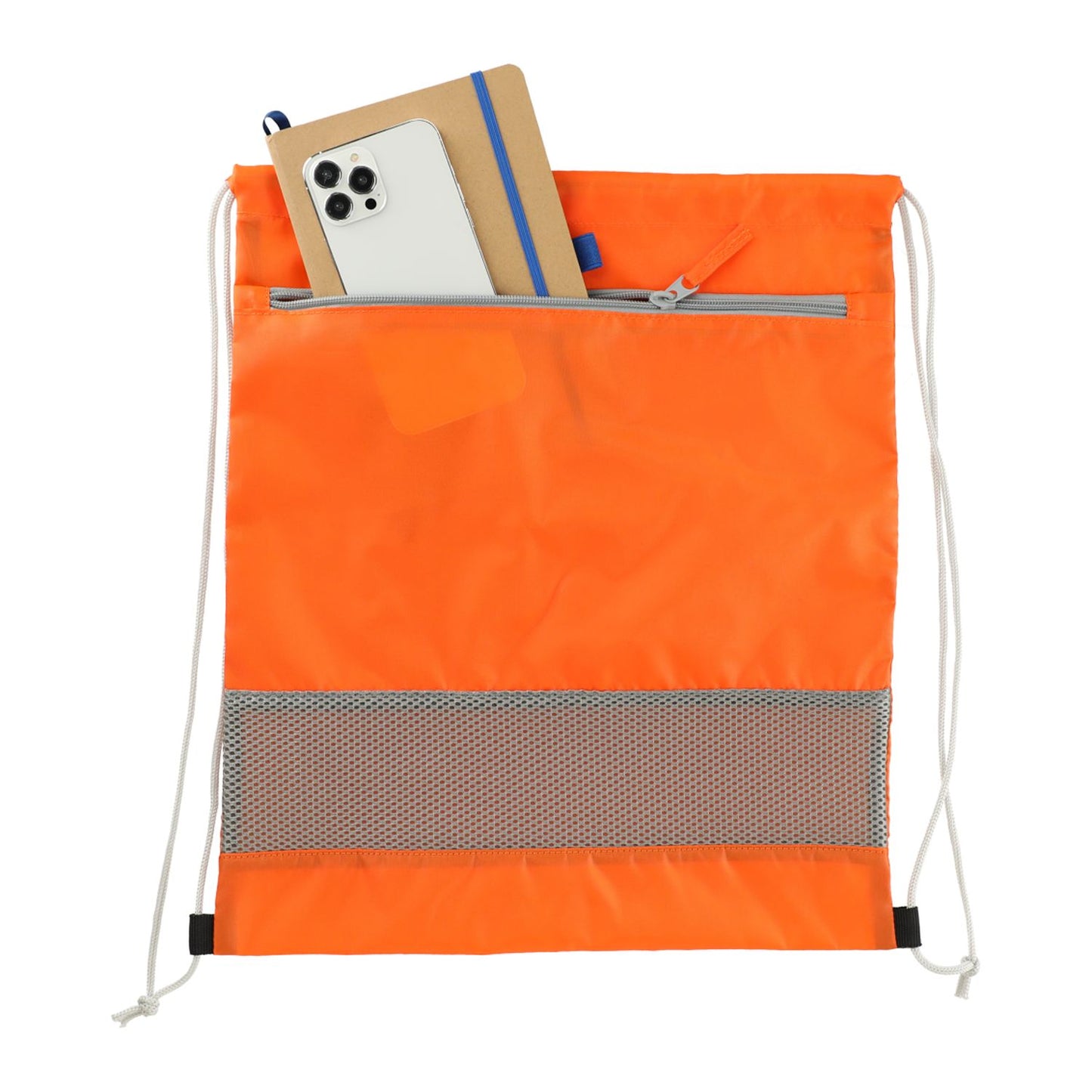 Sparks Recycled Drawstring Bag - Orange