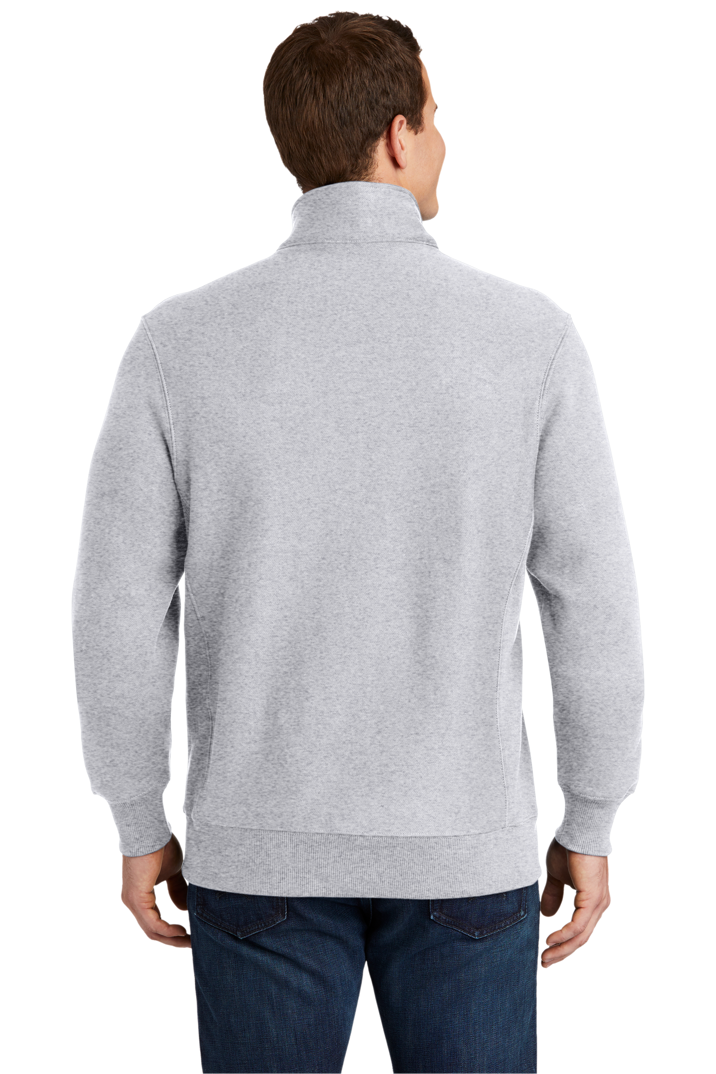 Sport-Tek® Super Heavyweight 1/4-Zip Pullover Sweatshirt - Athletic Heather
