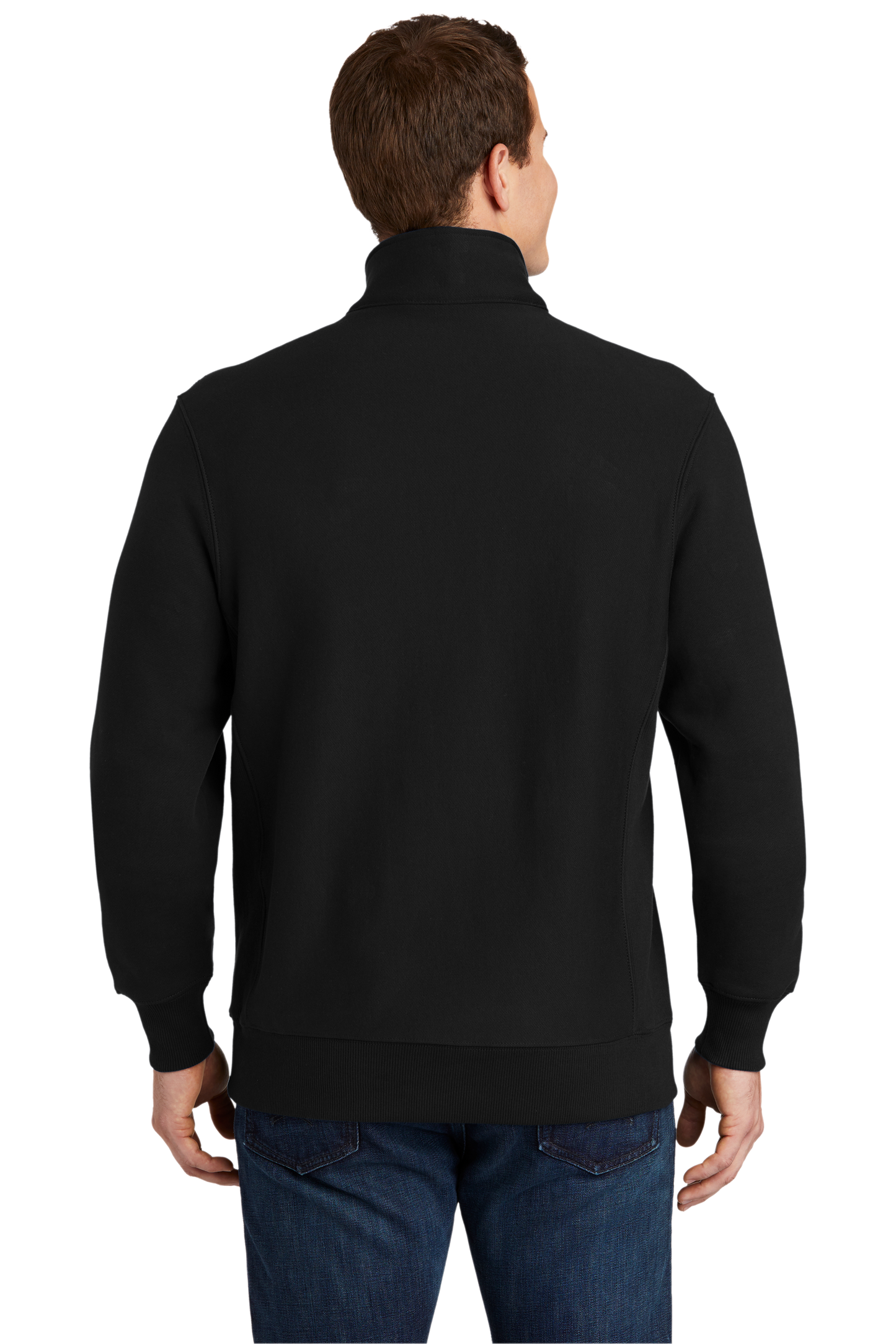 Sport-Tek® Super Heavyweight 1/4-Zip Pullover Sweatshirt - Black