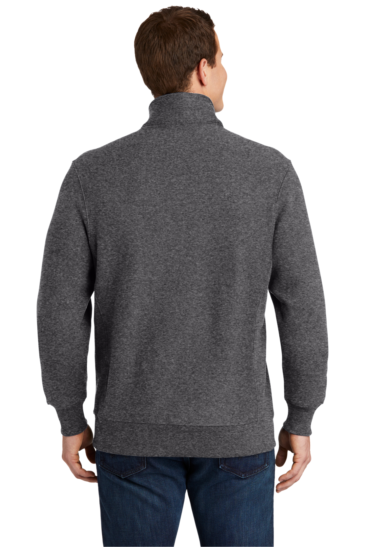 Sport-Tek® Super Heavyweight 1/4-Zip Pullover Sweatshirt - Graphite Heather