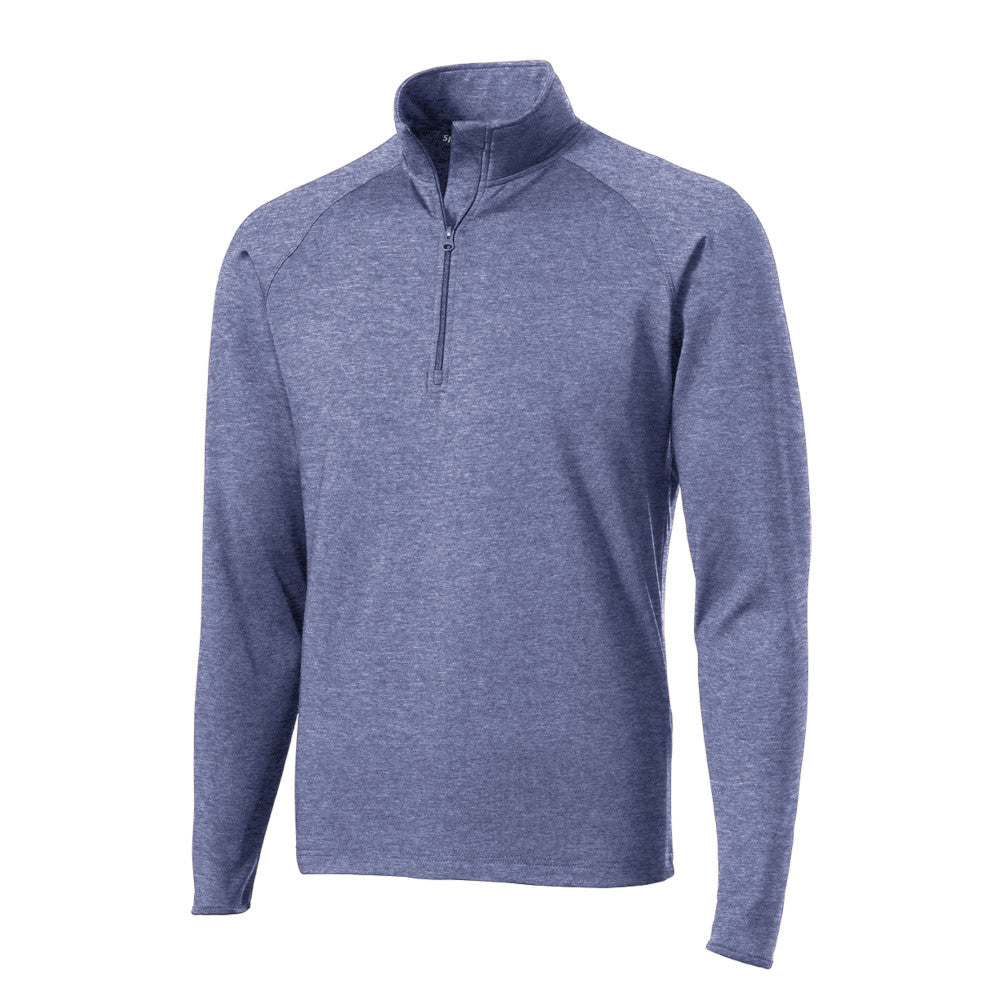 Sport-Tek® Sport-Wick® Stretch 1/4-Zip Pullover - True Navy Heather