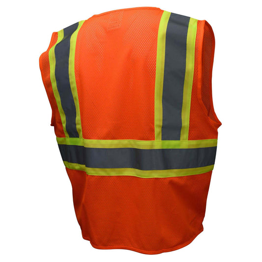 Radians SV22-2ZOM Type R Class 2 Economy Two-Tone Safety Vest - Orange