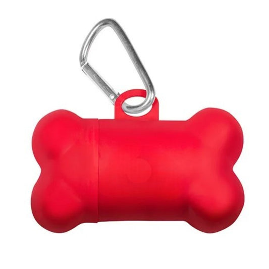 Promotional Pet Bag Dispenser - Translucent Red
