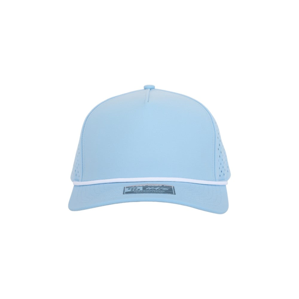 1010 Hats Five-panel Rope Dry-Fit Performance Hat - Sky Blue/White