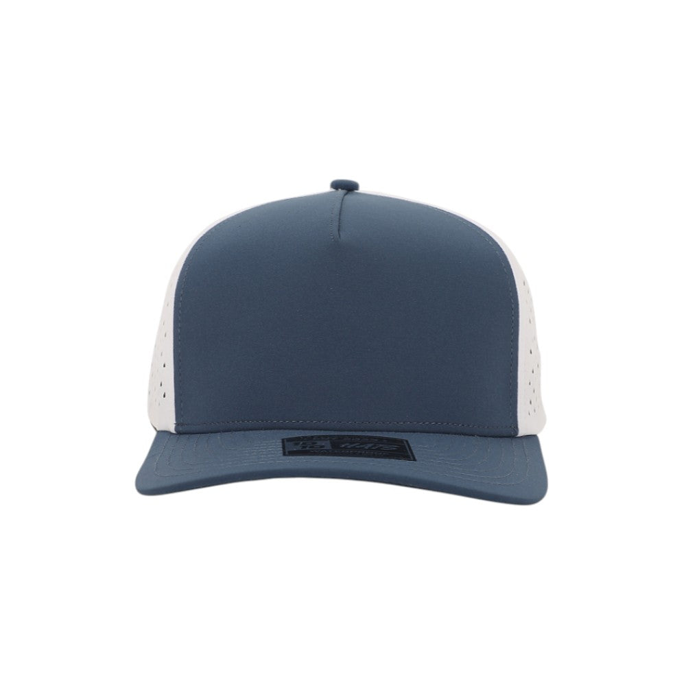 1010 Hats Five-panel Dry-Fit Performance Hat - Deep Blue/White