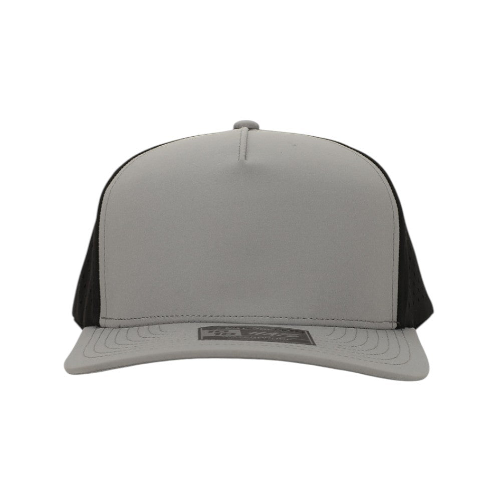 1010 Hats Five-panel Dry-Fit Performance Hat - Light Grey/Black