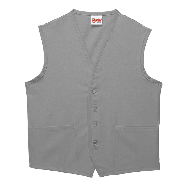 Two Pocket Unisex Vest - Silver