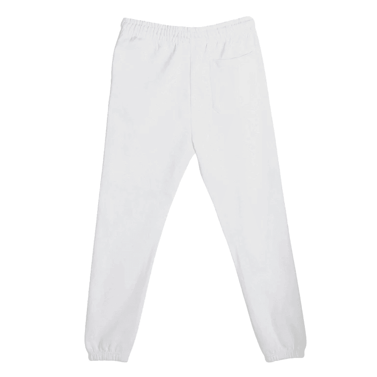 Premium Streetwear Cuffed Sweatpants - White