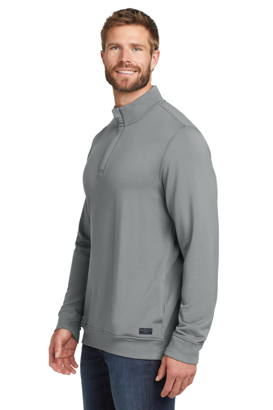 TravisMathew Newport 1/4-Zip Fleece - Quiet Shade Grey