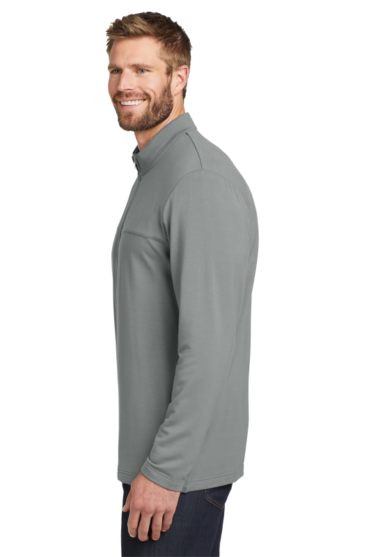 TravisMathew Newport Full-Zip Fleece - Quiet Shade Grey