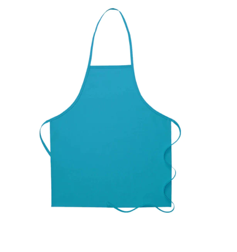 Deluxe Bib Apron (no pockets) - Turquoise